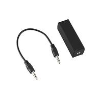 Ground Loop Noise Isolator Eliminating Noise Effectively, Compact Portable Mini Gadget for Car System Home Speaker with 3.5mm Cable, Works with Any Portable Device Suitable