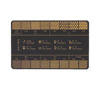 Ground Measuring Ruler for Coffee, Coffee Grinding Comparison Card, Grinder Accessories, Professional Ruler for Home Cafe Measurement Kitchen Brew