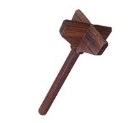 Ground Meat Grinder - Manual Multipurpose Wooden Kitchen Gadget | Hamburger Crusher Tool For Tomatoes, Avocado Puree, Nonstick Cookware And Enamel Pots