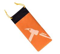 Ground Nail Bag 600D Oxford Pouch | Folding Tote Pouch Organizer for Camping Hiking Backpacking Outdoor Travel Adventure Picnic Beach Fishing Barbecue Orange