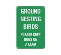 Ground Nesting Birds Please Keep Dogs On A Lead Sign Safe Sign, Signs Outdoor, 12 X 8 In, Sign For Home, Business, Driveway Alert
