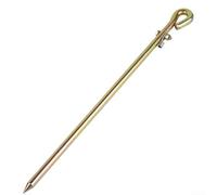 Ground Rod, 45cm Solid Steel Earth Spike with Wire Clamp for Electric Fence, for SATELLITE Dish, Portable Generator(1PCS)