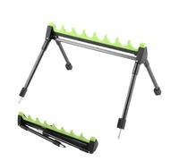 Ground Rod Holder - 12-Slot Portable Fishing Rod Storage Holder,Foldable Fish Pole Storage Rack for Grandpa Uncle Father Husband