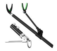 Ground Rod Holder, Beach Attack with Base, Portable Steel Kickstand with Mount, Equipment for Men and Women Hiking Outdoor Camping