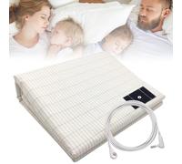 Ground Sheets with Silver Fiber and Organic Cotton, Conductive Grounding Sheets with 15 Foot Grounding Cord, Grounding to Keep Good Sleep, Natural