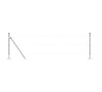Ground Spike Fence Post Powder-Coated Steel Outdoor Garden Terrace vidaXL
