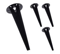 Ground spike for garden lights, ground anchor sleeve, bollard mount, 4pc set