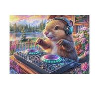 Ground Squirrel Forest 500 Piece Jigsaw Puzzle for Adults Jigsaw Cozy Night In Activity Colourful Challenge Great Gift for Puzzle Lovers Stress Reliever 500 PCS