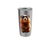 Ground Squirrel with Sunglasses Rodent Squirrels Stainless Steel Insulated Tumbler