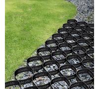 Ground Stabiliser Grid for Driveway and Pathway Reinforcement - Permeable Geo Grid for Pea Gravel and Earthwork - Flexible 1-10m Width Options