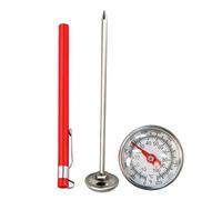 Ground Temperature Thermometer - Stainless Steel Gardening Supplies Compost Thermometer | Anti Rustic Soil Moisture Ground Stick | Multi Purpose Ground Temp Meter for Gardens, Yards, Patios
