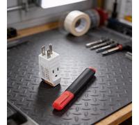 Ground Tester, Socket Tester with Conductivity Pen for Grounding Mats, Carpets, Wrist Straps, Checks Outlet Wiring and Grounding Accuracy