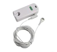 Ground tester with 15-foot grounding cord for use with grounding products, mats, sheets, pads, wristbands, blankets, pillowcases, to test effectiveness of ground connection products