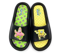 Ground Up SpongeBob SquarePants and Patrick Men's Comfort Foam Slide Sandals (UK Footwear Size System, Adult, Men, Numeric, Medium, 11)