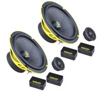 Ground Zero Iridium GZIC 165.2SPL 6.5 Inch 2 Way Component Speaker Kit 120w RMS