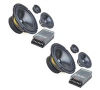 Ground Zero Radioactive GZRC 165.3SQ 6.5 Inch 3 Way Component Door Speakers