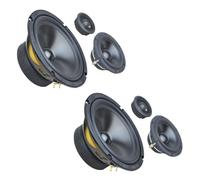 Ground Zero Radioactive GZRC 165.3SQ-ACT 6.5 Inch 3 Way Component Door Speakers