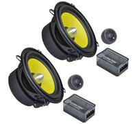 Ground Zero Titanium GZTC 130.2X 5 Inch 2 Way Component Speaker Kit 80w RMS