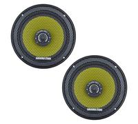Ground Zero Titanium GZTF 6.5X 6.5 Inch 2 Way Coaxial Speakers 90w RMS Pair