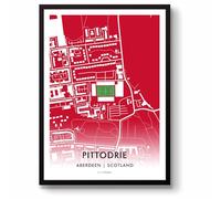 GroundDesigns ABERDEEN FC Pittodrie Stadium Map