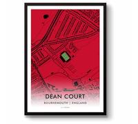 GroundDesigns AFC BOURNEMOUTH Dean Court Vitality Stadium Map
