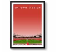 GroundDesigns ARSENAL FC Football Gift EMIRATES STADIUM Art Unframed A3 Print AFC