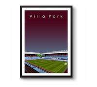 GroundDesigns ASTON VILLA Football Gift VILLA PARK Stadium Art Unframed A3 Print AVFC