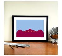 GroundDesigns ASTON VILLA Football Gift VILLA PARK Stariway to Holte End Art Print AVFC