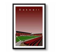 GroundDesigns BARNSLEY FC Football Gift OAKWELL Stadium Art Unframed A3 Print TYKES