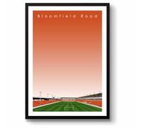GroundDesigns BLACKPOOL FC Bloomfield Road Stadium Wall Art