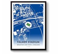 GroundDesigns BRIGHTON AND HOVE ALBION Falmer Stadium Map