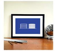 GroundDesigns BRISTOL ROVERS FC Eastville Gasometers Stadium Wall Art