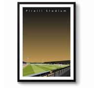 GroundDesigns BURTON ALBION Football Gift PIRELLI STADIUM Art Unframed A3 Print BAFC