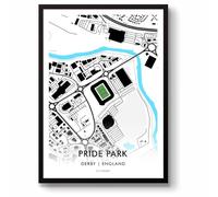 GroundDesigns DERBY COUNTY FC Pride Park Stadium Map