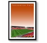GroundDesigns DUNDEE UNITED Football Gift TANNADICE PARK Stadium Art Unframed A3 Print DUFC