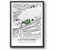 GroundDesigns DUNFERMLINE ATHLETIC FC East End Park Stadium Map