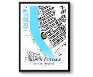 GroundDesigns FULHAM FC Craven Cottage Stadium Map