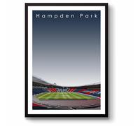 GroundDesigns HAMPDEN PARK Football Gift Stadium Art Unframed A3 Print SCOTLAND