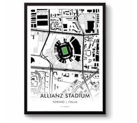 GroundDesigns JUVENTUS FC Allianz Stadium Juve Turin Italy Map