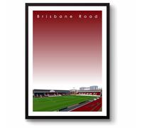 GroundDesigns LEYTON ORIENT Football Gift BRISBANE ROAD Stadium Art Unframed A3 Print LOFC