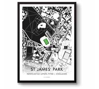 GroundDesigns NEWCASTLE UNITED St James' Park Stadium Map