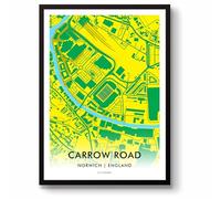 GroundDesigns NORWICH CITY FC Carrow Road Stadium Map