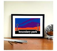 GroundDesigns OLDHAM ATHLETIC Boundary Park Sunset Stadium Wall Art