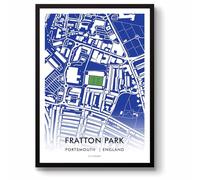 GroundDesigns PORTSMOUTH FC Fratton Park Stadium Map