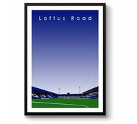 GroundDesigns QUEENS PARK RANGERS FC Loftus Road QPR Stadium Wall Art
