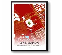 GroundDesigns SAN FRANCISCO 49ERS Levi's Stadium Map NFL
