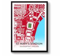 GroundDesigns SOUTHAMPTON FC St Mary's Stadium Map