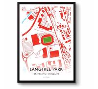 GroundDesigns ST HELENS SAINTS RFC Langtree Park BrewDog Stadium Map