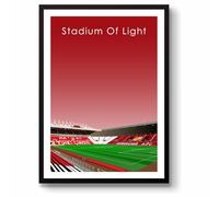 GroundDesigns SUNDERLAND AFC Stadium Of Light Wall Art