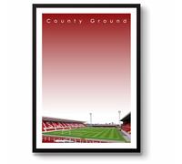 GroundDesigns SWINDON TOWN County Ground Stadium Wall Art